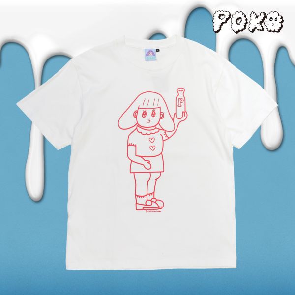 POKO ポコ大王  MILK TEE / (白) POKO ポコ大王  MILK TEE / (白)