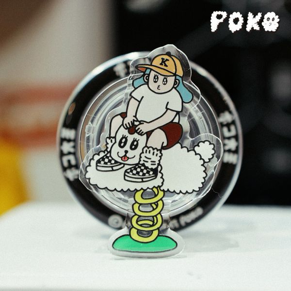 POKO ポコ大王 バネ遊具 磁吸式手機支架 POKO ポコ大王 バネ遊具 磁吸式手機支架