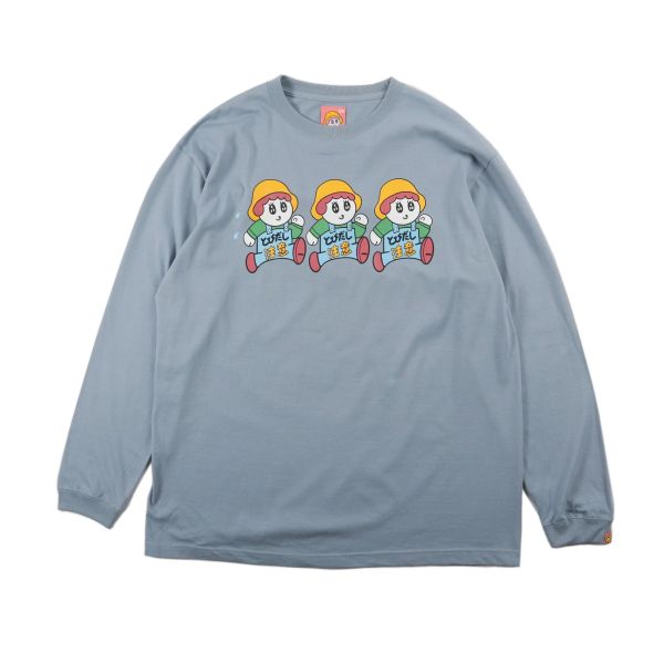 POKO ポコ大王 注意！ポコ飛出 L/S TEE / (藍/灰) POKO ポコ大王 注意！ポコ飛出 L/S TEE / (藍/灰)