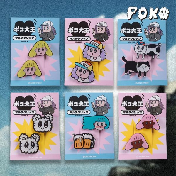 POKO ポコ大王 HAIR CLIP 壓克力髮夾 POKO ポコ大王 HAIR CLIP 壓克力髮夾