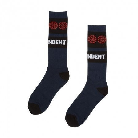 Independent  Woven Crosses Crew Socks / 長襪 (藍Ｘ黑) Independent  Woven Crosses Crew Socks / 長襪 (藍Ｘ黑)
