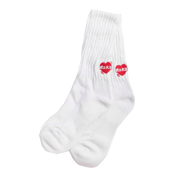 POKO ポコ大王 WIGGLING HEART RUFFLE SOCKS 泡泡襪 POKO ポコ大王 WIGGLING HEART DENIM WIRE BRIM CAP / (單寧短簷帽)