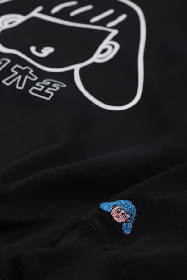 POKO ポコ大王 OUTLINED SWEATSHIRT / (黑/灰) POKO ポコ大王 OUTLINED SWEATSHIRT / (黑/灰)