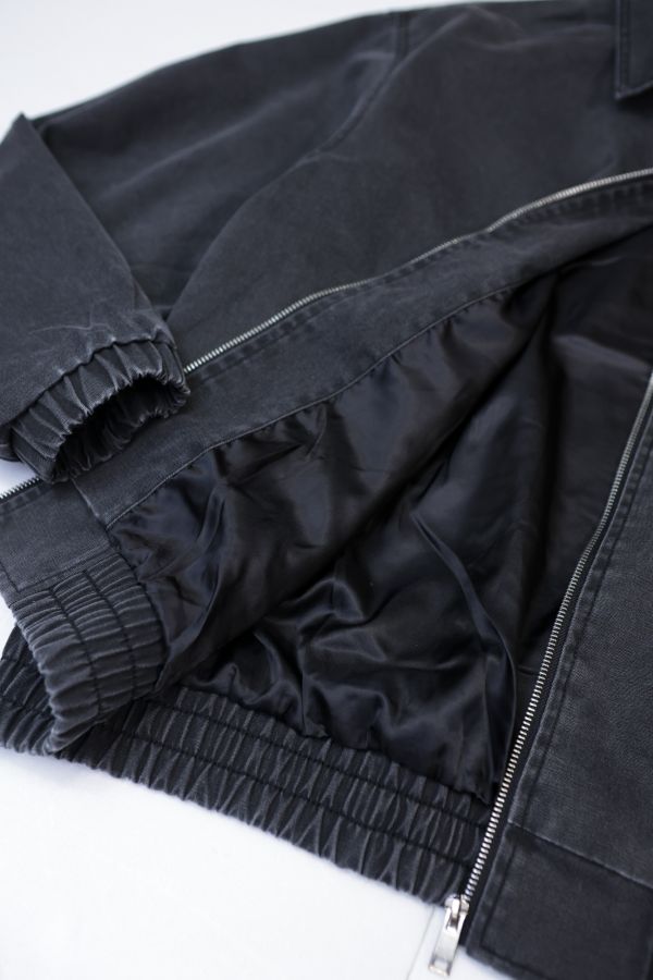 POKO ポコ大王 OUTLINED WASHED DENIM JACKET 水洗牛仔外套 / (黑) POKO ポコ大王 OUTLINED WASHED DENIM JACKET 水洗牛仔外套 / (黑)