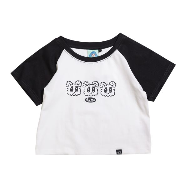 POKO ポコ大王 SALACHAN CROPPED RAGLAN T-SHIRT / 接袖短版上衣 ポコ大王
  BAOBAO バオバオ 
CROPPED RAGLAN T-SHIRT