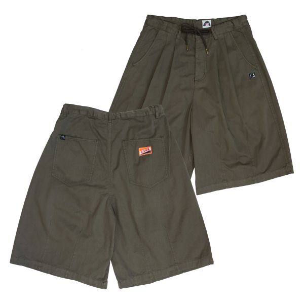 POKO ポコ大王 EYES BALLOON WASHED SHORTS / 立體摺線過膝水洗短褲 POKO ポコ大王 EYES BALLOON WASHED SHORTS / 立體摺線過膝水洗短褲