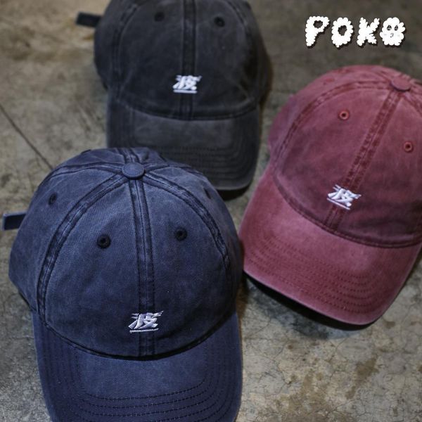 POKO ポコ大王 『波』 WASHED DAD CAP 水洗彎帽 / (共三色) POKO ポコ大王 『波』 WASHED DAD CAP 水洗彎帽 / (共三色)