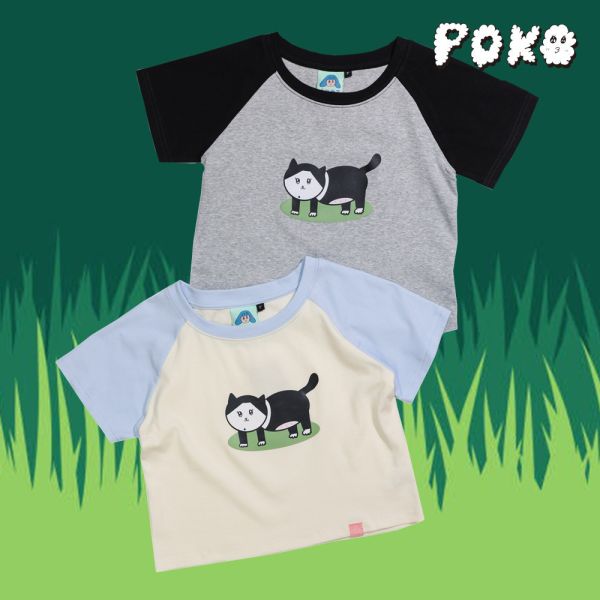 POKO ポコ大王 BAOBAO バオバオ CROPPED RAGLAN T-SHIRT / 接袖短版上衣 ポコ大王
  BAOBAO バオバオ 
CROPPED RAGLAN T-SHIRT