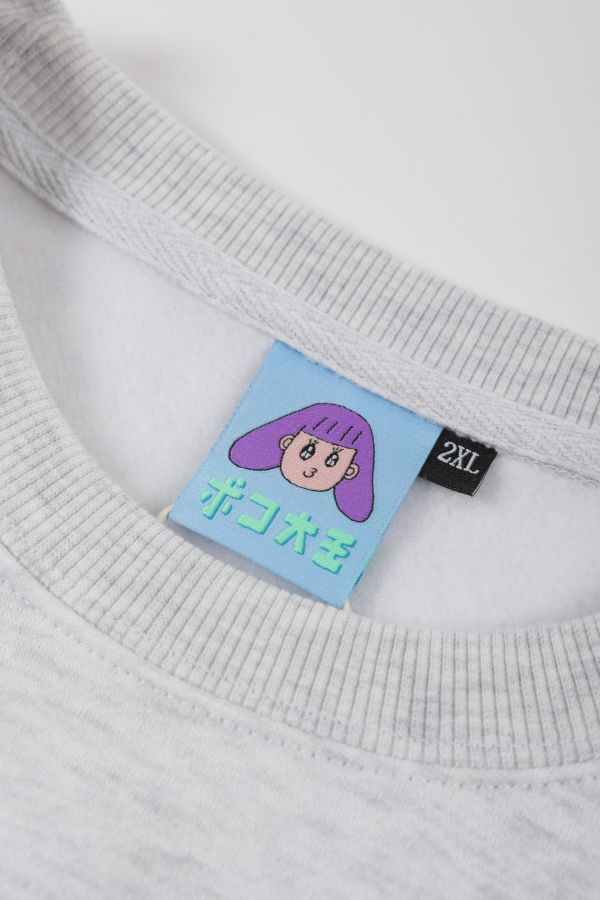 POKO ポコ大王 OUTLINED SWEATSHIRT / (黑/灰/粉紅) POKO ポコ大王 OUTLINED SWEATSHIRT / (黑/灰)