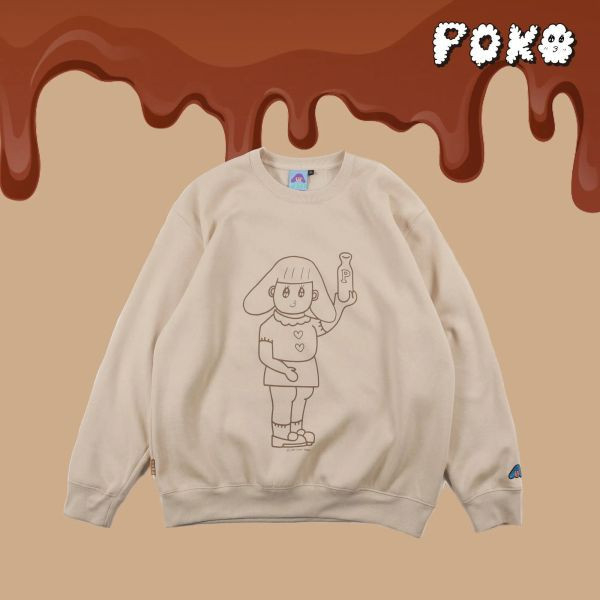 POKO ポコ大王 MILK SWEATSHIRT / (卡其) POKO ポコ大王 MILK SWEATSHIRT / (卡其)