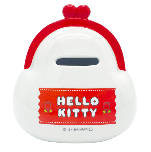 SANRIO HELLO KITTY 復古零錢包造型 陶瓷存錢筒 