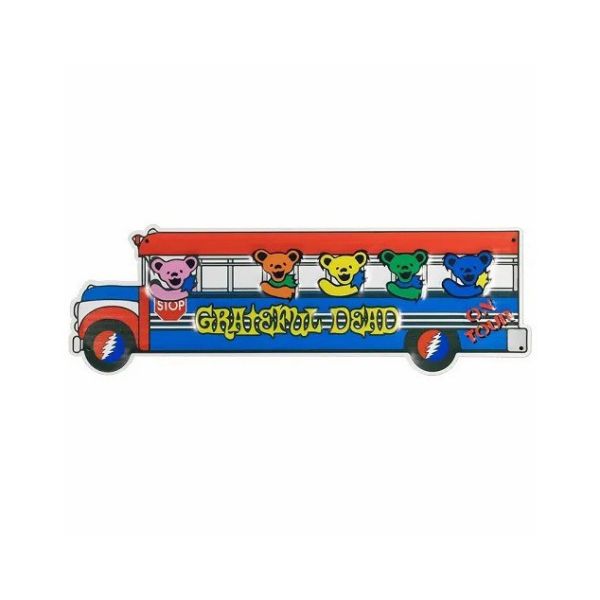 GRATEFUL DEAD BUS 復古立體凸面鐵牌 GRATEFUL DEAD BUS 復古鐵牌