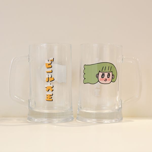 POKO ポコ大王 BEER ビール大王 啤酒杯 ポコ大王 BEER ビール大王 啤酒杯