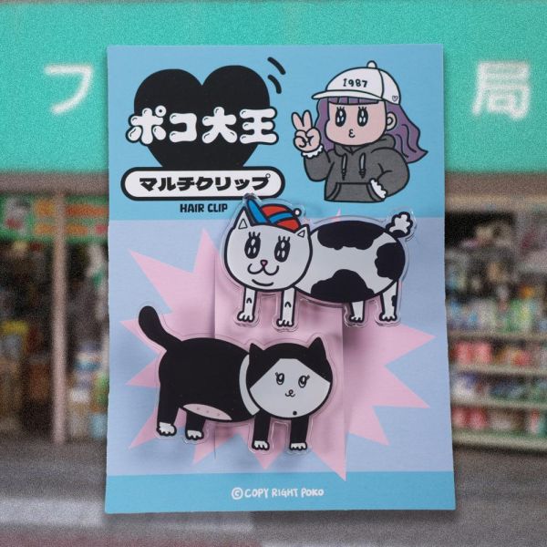 POKO ポコ大王 HAIR CLIP 壓克力髮夾 POKO ポコ大王 HAIR CLIP 壓克力髮夾