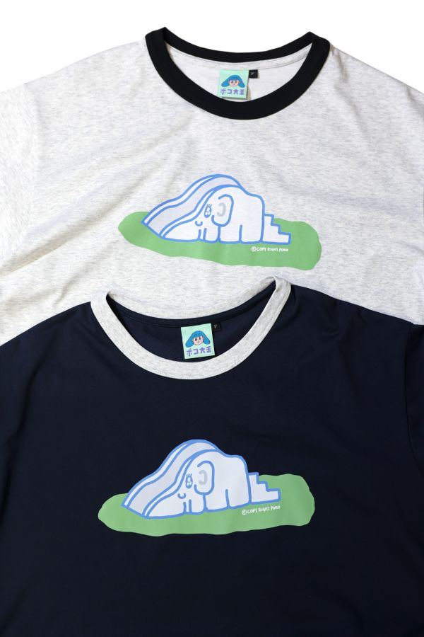 POKO ポコ大王 象の滑り台 ELEPHANT SLIDE 滾邊TEE / (共五色) ポコ大王 象の滑り台 ELEPHANT SLIDE 滾邊TEE