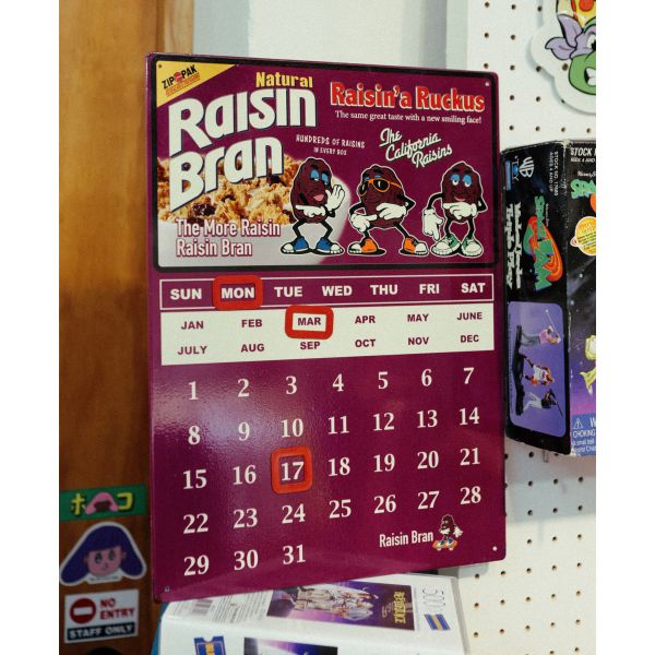 California Raisins 加州葡萄乾人 磁貼式日曆 California Raisins 加州葡萄乾人 磁貼式日曆