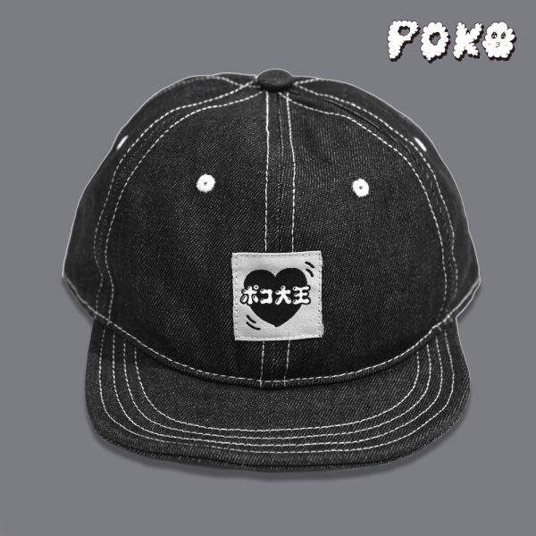 POKO ポコ大王 WIGGLING HEART DENIM WIRE BRIM CAP / (單寧短簷帽) POKO ポコ大王 WIGGLING HEART DENIM WIRE BRIM CAP / (單寧短簷帽)