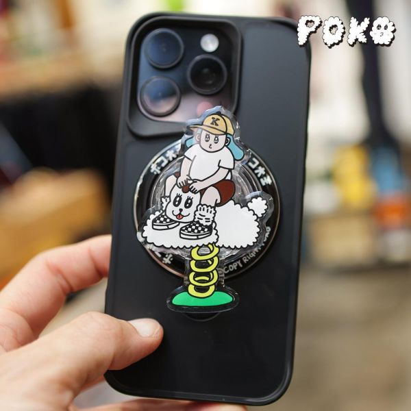 POKO ポコ大王 バネ遊具 磁吸式手機支架 POKO ポコ大王 バネ遊具 磁吸式手機支架