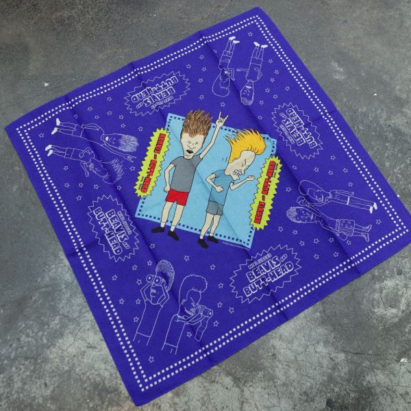 BEAVIS & BUTT HEAD 癟四與大頭蛋 方巾 BEAVIS & BUTT HEAD 癟四與大頭蛋 方巾