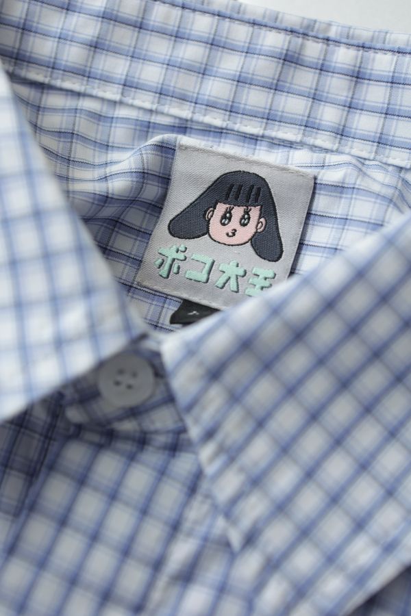 POKO ポコ大王 WIGGLING HEART STRUCTURED SHIRT / (藍Ｘ白) POKO ポコ大王 WIGGLING HEART STRUCTURED SHIRT / (藍Ｘ白)