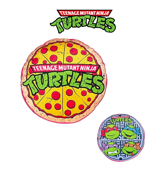 TMNT NINJA TURTLES PIZZA 忍者龜披薩雙面抱枕 TMNT NINJA TURTLES PIZZA 忍者龜披薩雙面抱枕
