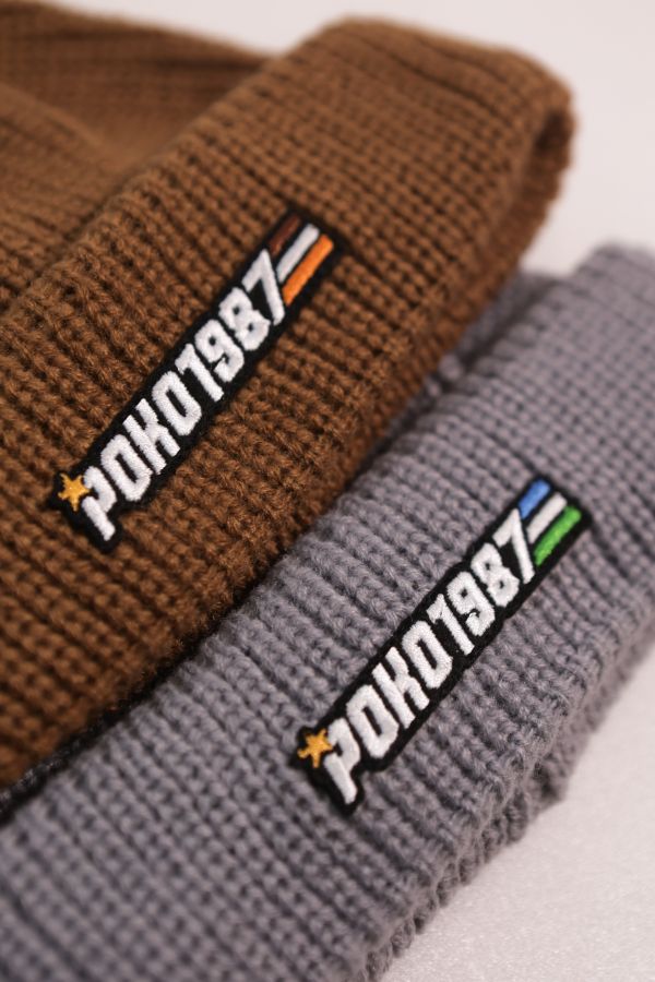 POKO ポコ大王 1987 BEANIE 短毛帽 / (灰/藍/卡其) POKO ポコ大王 1987短毛帽 / (灰/藍/卡其)