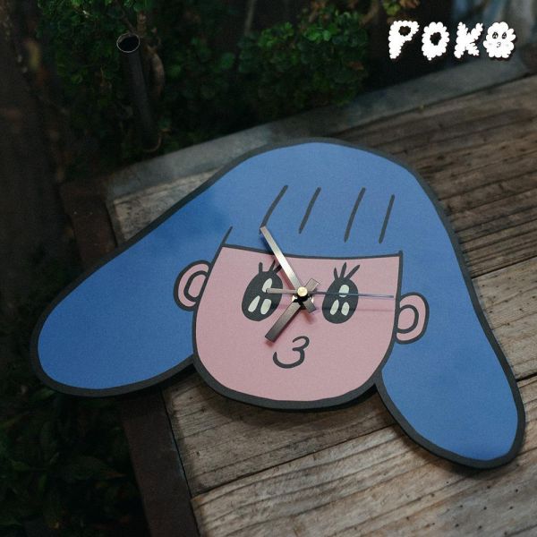 『預購』POKO ポコ大王 定番LOGO 木製壁掛式時鐘 WALL WATCH CLOCK POKO ポコ大王 定番LOGO 木製壁掛式時鐘 WALL WATCH CLOCK