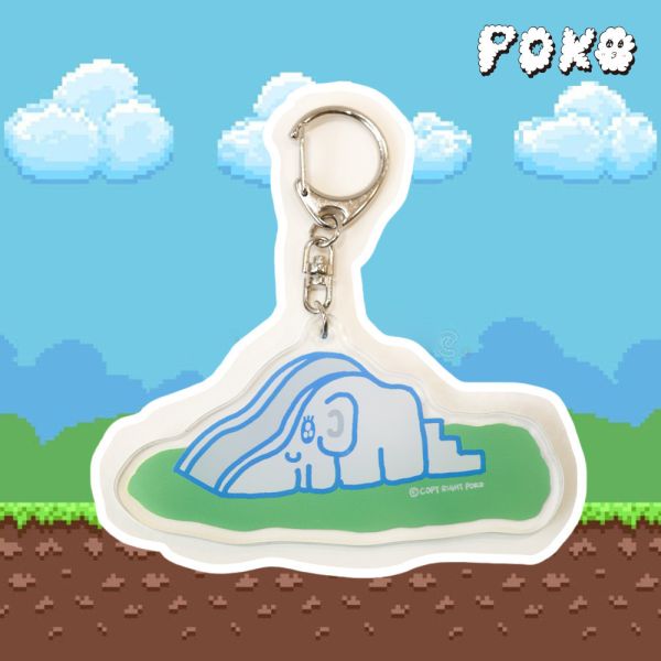 POKO ポコ大王 象の滑り台 ELEPHANT SLIDE 壓克力吊飾 POKO ポコ大王 象の滑り台 ELEPHANT SLIDE 壓克力吊飾