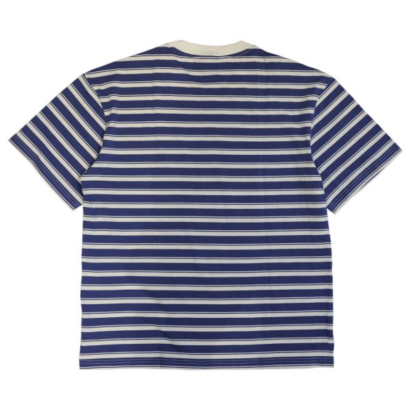POKO ポコ大王 OUTLINED STRIPE 橫紋 TEE/ (黑/藍) ポコ大王 OUTLINED STRIPE 橫紋 TEE
