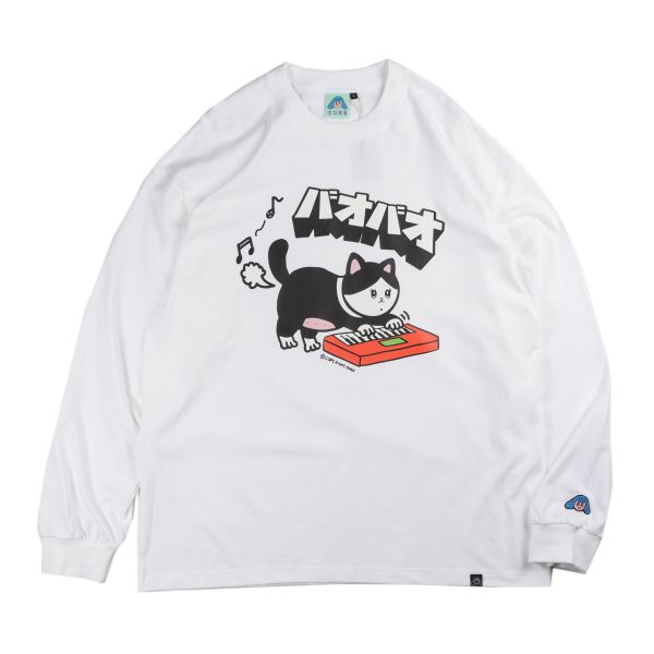 POKO ポコ大王 BAOBAO L/S TEE 落肩長TEE / (白/綠) POKO ポコ大王 BAOBAO L/S TEE 落肩長TEE / (白/綠)