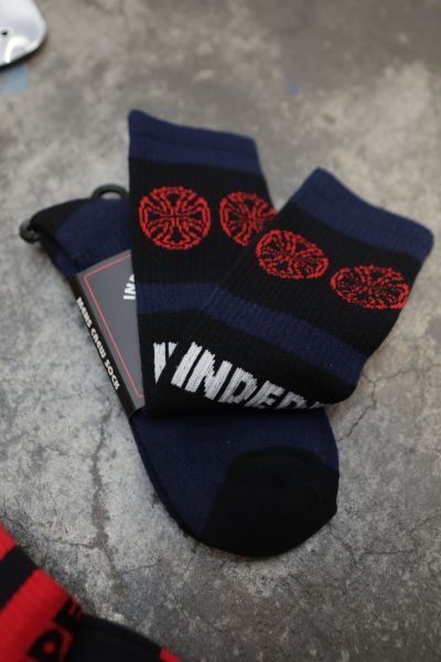 Independent  Woven Crosses Crew Socks / 長襪 (藍Ｘ黑) Independent  Woven Crosses Crew Socks / 長襪 (藍Ｘ黑)