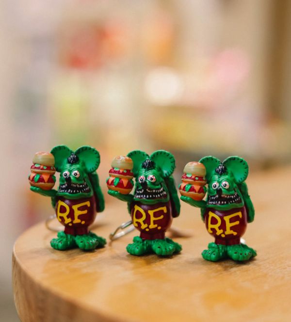 RAT FINK R.F. 老鼠芬克 漢堡吊飾 / 鑰匙圈 RAT FINK R.F. 老鼠芬克 漢堡吊飾 / 鑰匙圈