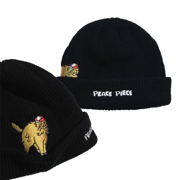 野島佑隆 YUTAKA NOJIMA  X ZOMBIE PEACE PIECE BEANIE 刺繡毛帽 野島佑隆 YUTAKA NOJIMA  X ZOMBIE PEACE PIECE BEANIE 刺繡毛帽