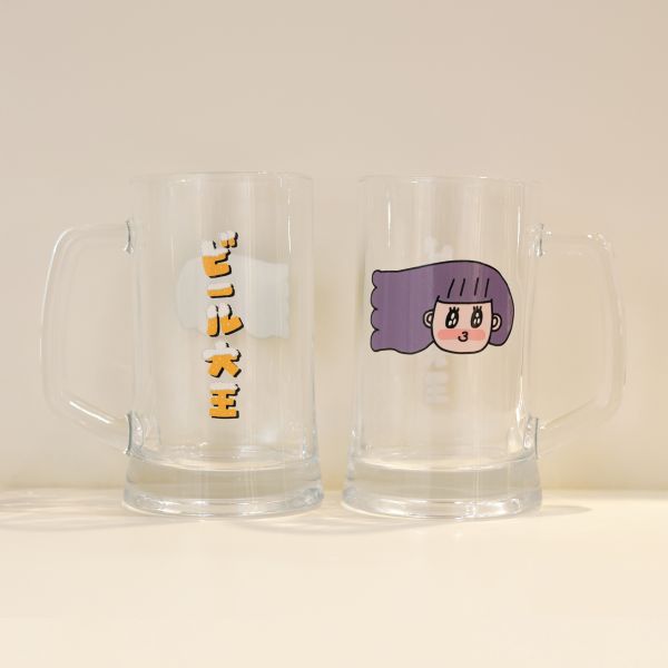 POKO ポコ大王 BEER ビール大王 啤酒杯 ポコ大王 BEER ビール大王 啤酒杯