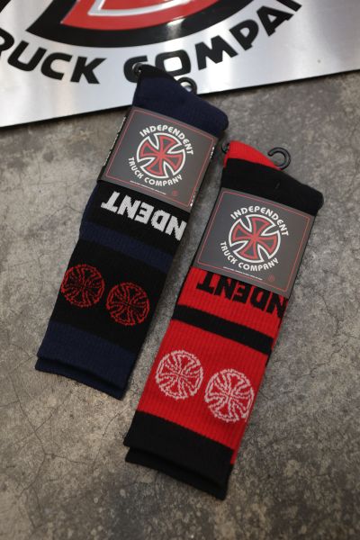 Independent  Woven Crosses Crew Socks / 長襪 (藍Ｘ黑) Independent  Woven Crosses Crew Socks / 長襪 (藍Ｘ黑)