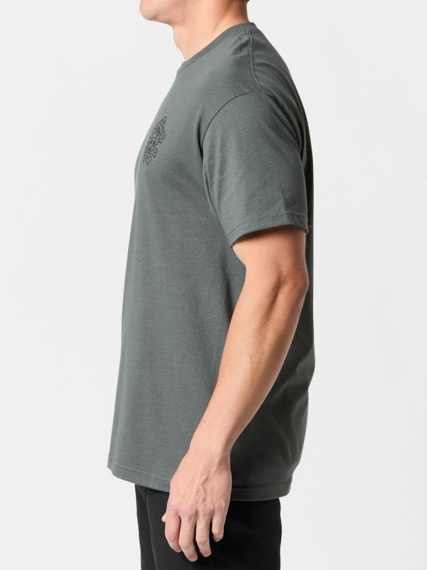Krooked MG T-Shirt / (灰) Krooked MG T-Shirt / (灰)