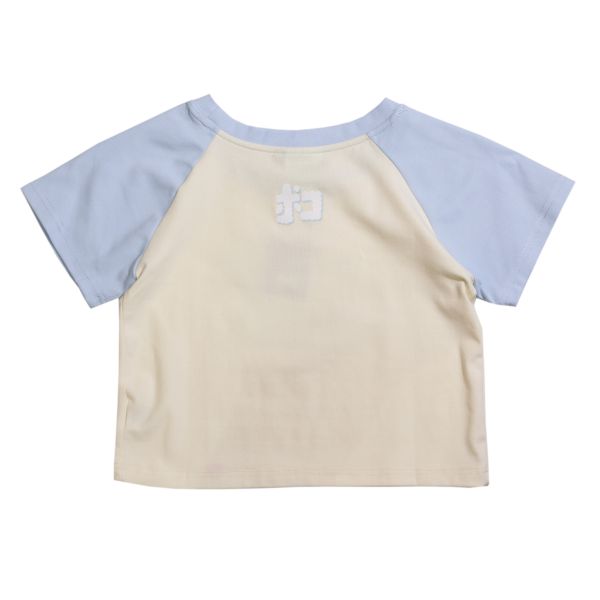 POKO ポコ大王 BAOBAO バオバオ CROPPED RAGLAN T-SHIRT / 接袖短版上衣 ポコ大王
  BAOBAO バオバオ 
CROPPED RAGLAN T-SHIRT