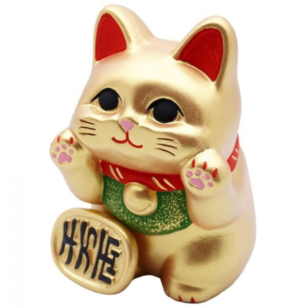 貼在玻璃上的招財貓 / (白/金) 貼在玻璃上的招財貓