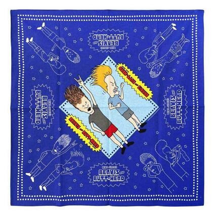 BEAVIS & BUTT HEAD 癟四與大頭蛋 方巾 BEAVIS & BUTT HEAD 癟四與大頭蛋 方巾