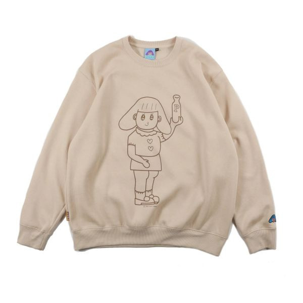 POKO ポコ大王 MILK SWEATSHIRT / (卡其) POKO ポコ大王 MILK SWEATSHIRT / (卡其)
