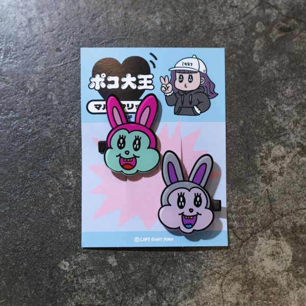 POKO ポコ大王 HAIR CLIP 壓克力髮夾 POKO ポコ大王 HAIR CLIP 壓克力髮夾