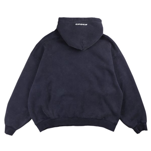 『預購賣場』POKO ポコ大王 OUTLINED DISTRESSED WASHED HOODIE (BOXY FIT) / 做舊破壞短寬版帽T POKO ポコ大王 OUTLINED DISTRESSED WASHED HOODIE (BOXY FIT) / 做舊破壞短寬版帽T