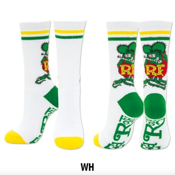 RAT FINK R.F. STANDING SOCKS 老鼠芬克 中筒襪（共兩色） RAT FINK R.F. STANDING SOCKS 老鼠芬克 中筒襪（共兩色）