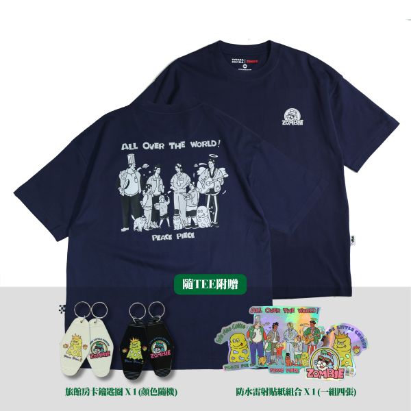 野島佑隆 YUTAKA NOJIMA X ZOMBIE ALL OVER THE WORLD T-SHIRT / B/W ver. 野島佑隆 YUTAKA NOJIMA X ZOMBIE ALL OVER THE WORLD T-SHIRT / B/W ver.