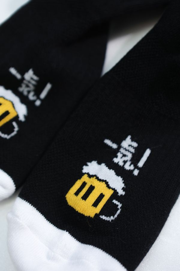 POKO ポコ大王 BEER ビール大王 SOCK 中筒襪 / (黑/白) ポコ大王 BEER ビール大王 SOCK 中筒襪 / (黑/白)