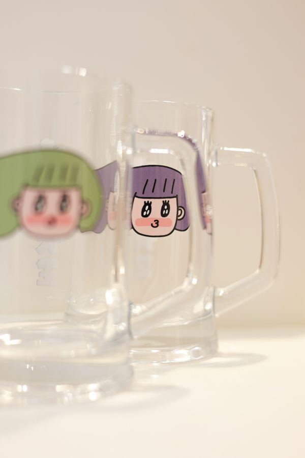 POKO ポコ大王 BEER ビール大王 啤酒杯 ポコ大王 BEER ビール大王 啤酒杯
