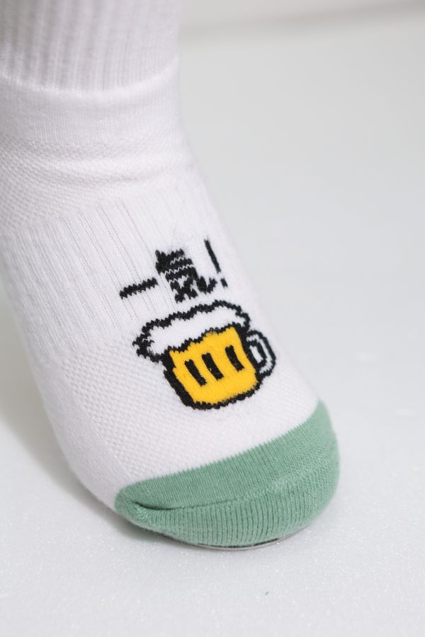 POKO ポコ大王 BEER ビール大王 SOCK 中筒襪 / (黑/白) ポコ大王 BEER ビール大王 SOCK 中筒襪 / (黑/白)