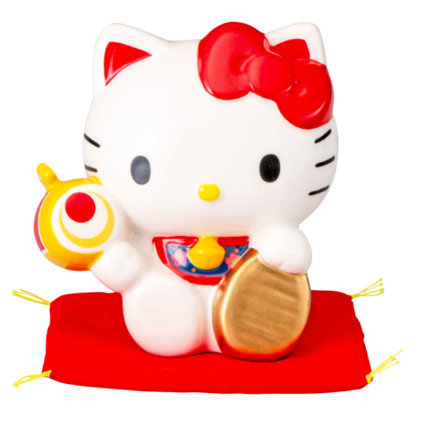SANRIO HELLO KITTY 招財貓陶瓷存錢筒 擺飾 