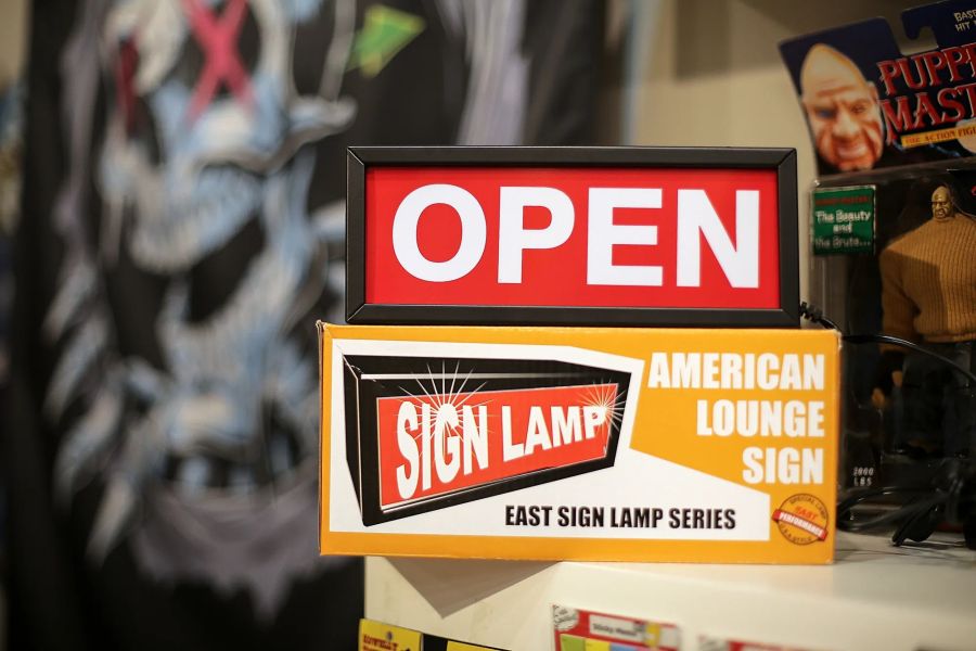 AMERICAN LOUNGE SIGN OPEN 小燈箱 AMERICAN LOUNGE SIGN OPEN 小燈箱