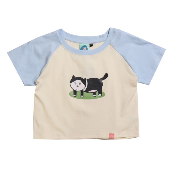 POKO ポコ大王 BAOBAO バオバオ CROPPED RAGLAN T-SHIRT / 接袖短版上衣 ポコ大王
  BAOBAO バオバオ 
CROPPED RAGLAN T-SHIRT